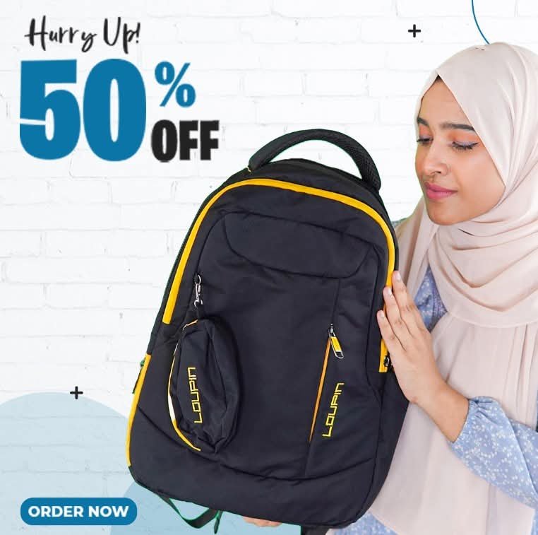 Loupin backpack for Men & Women (Black)