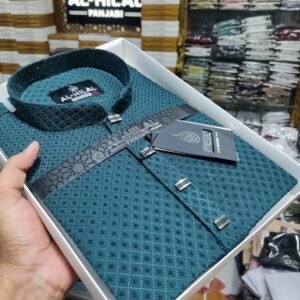 China Cotton Premium Panjabi - Deep Green